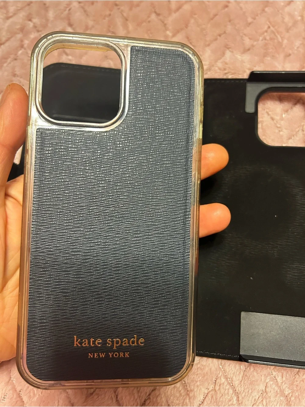 kate spade White Floral Wallet Phone Case with Blue, Green & Yellow Flowers